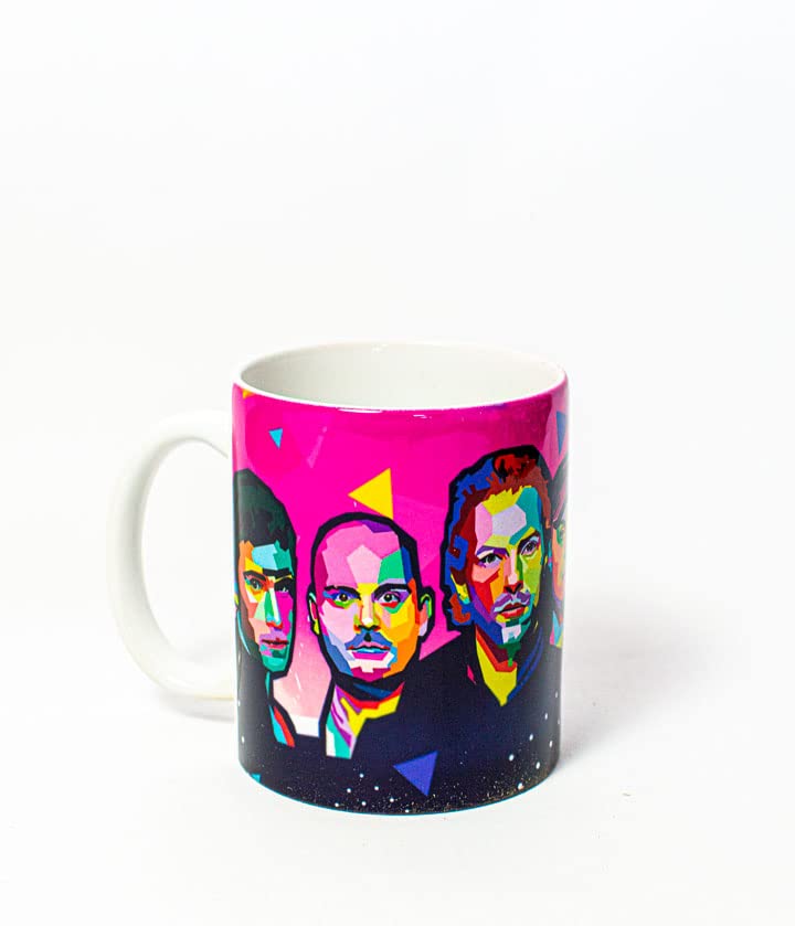 TusPersonalizables.com Mug - Music Groups - Rock (Mug - Coldplay - Music Group…), White, 11 onzas