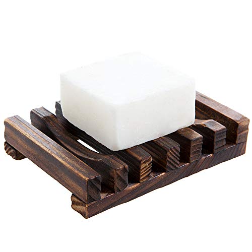 Bvljoy Wooden Soap Dish,Bathroom Handmade Wood Soap Holder… (1Pcs) #TOP3