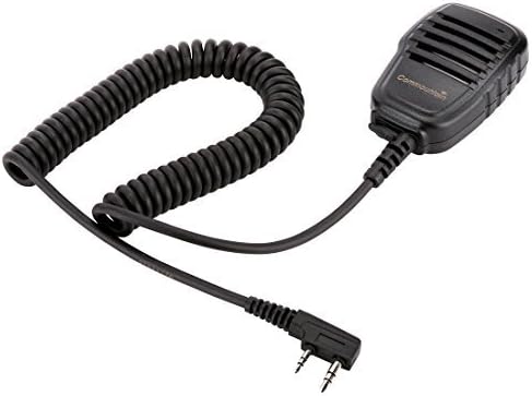 Commountain Compact Speaker Mic Compatible with Baofeng Radios BF-F8HP BF-F9 UV-82 UV-82HP UV-82C UV-5R UV-5R5 UV-5RA UV-5RE UV-5X3 and Kenwood BTECH Retevis Radios, Shoulder Microphone