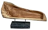  WQQLQX Statue Thailändische Buddha-Skulptur-Statue, Liegestütze Buddha-Holzschnitzerei Buddha-Statue Massivholz handgeschnitzte Handwerk Buddhistische Zen-Gartentisch-Dekoration Skulpturen