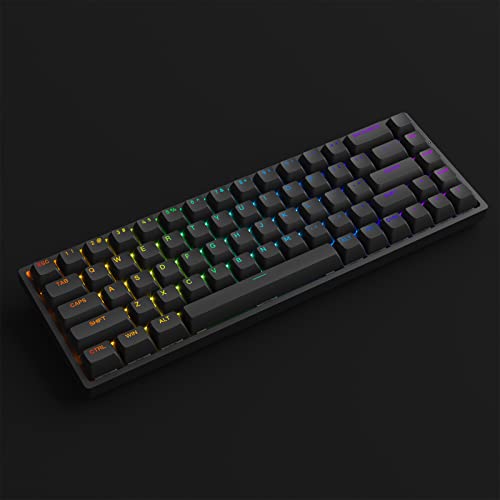 Akko TECLADO MEC ASA PBT DOUBLE-SHOT SHINE-THROUGH SWITCH JELLY PINK LINEAR 65% MODELO 3068S BLACK