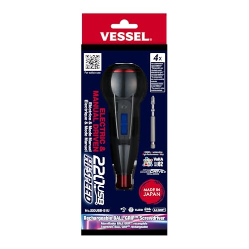 (US Model) VESSEL e-ASSIST Screwdriver (Higher Speed)