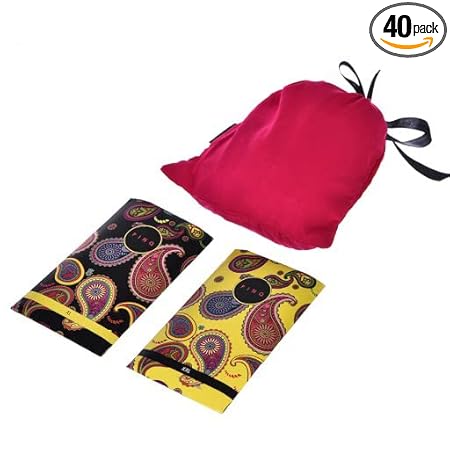 PINQ Bulk Me Travel Pack I Premium Super Soft Organic Cotton Feel I Rash Free I Ultra Thin Sanitary Pads I With Individual Biodegradable Disposable Pouch, 20 XXL (330 mm) (Night and Heavy Flow) and 20 XL (300 mm) (Day Use), Pack of 40