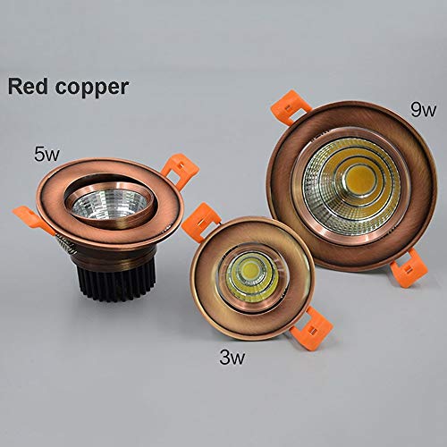 Focos empotrables led para evitar fatiga visual en tiendas y oficinas con panel circular cri 80+ 4