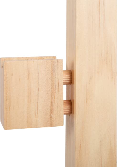 small foot Hindernis-Set für Kinder aus Holz, Outdoor-Bewegungsspielzeug fürs Pferde-Spiel und Hobby Horsing, 12398, Blau, Gelb