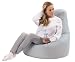 Produktbild sunnypillow Gaming Sitzsack XXL mit Styropor Füllung Outdoor & Indoor für Kinder & Erwachsene Sitzsäcke Sitzkissen Bodenkissen viele Farben zur Auswahl Grau