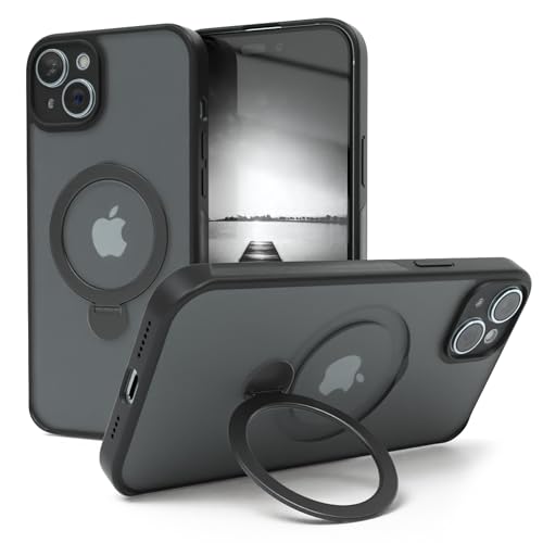 Coque iPhone 15 Plus mate premium protectrice antichoc noire