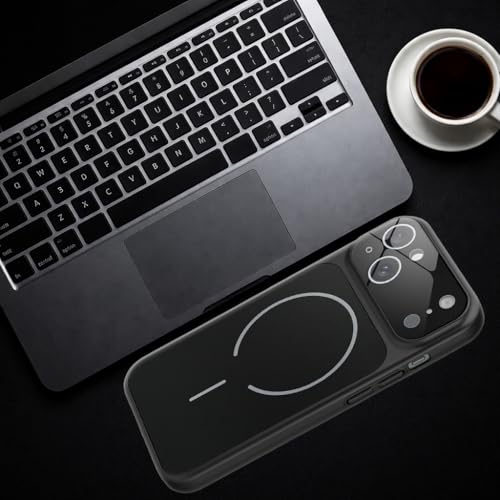 Image of SHINESTAR Premium Luxury Case Compatible with iPhone 15 Plus | Protective Back Cover with Camera Lens Safety | Wireless Charging Support | Slim Fit Durable Design | Enhanced Grip Protection Black