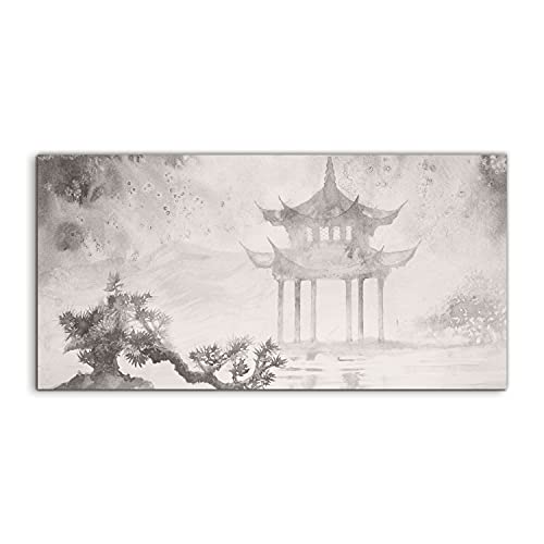 Art japonais en acrylique 100x50 cm pour habiller un grand mur vide facilement