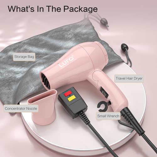 Lura D28 Foldable Travel Hair Dreyr Mini:Dual Voltage Lightweight Blow Dryer thumb #4