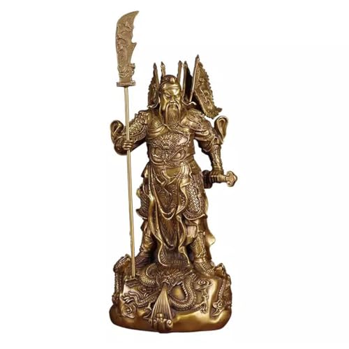 Statue de Guan Yu dieu de la richesse en laiton ornement haut de gamme