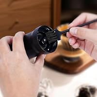 Kaffeemühle Manuell,Handkaffeemühle,Verstellbarer Manueller Kaffeemühle, mit Hochpräzisen Keramik-Kegelmahlwerk,für Reise, Camping, Büro, Espresso, Pour Over Und Mehr – Ansicht 2