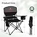 HIGH POINT SPORTS 2 Pack Portable Camping Chair for Adults, Folding Outdoor Camp Chair Lightweight Lawn Chairs Folding Collapsible Chair for Camping, Tailgates, Beach, Black, Support 250 lbs