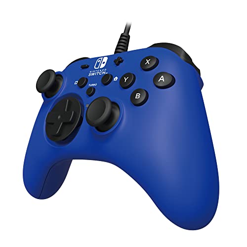 Controle com fio Hori HORIPAD para Nintendo Switch, azul