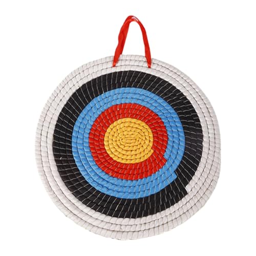 Cible de tir à l'arc en paille de 50 x 50 x 2 cm ultra légère et facile à transporter