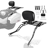 BAKAFOH Detachable Rear Back Rest Passenger Backrest with Luggage Rack Set Fit for The Can-Am Spyder F3 F3-S F3-T 2015-2025 Accessories(Matte Black Style)
