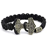 Estilo vikingo: Viking Quake + Virgin Pearl + pulsera de cuero tejida, llena de estilo vikingo, ¡especialmente adecuada para los fanáticos vikingos!
