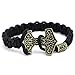 Pratique Viking Compass Rune Perles Bracelet Militaire Camouflage Vert en Plein Air Viking Marteau De Thor Argent Antique Couleur 100% Fait À La Main Norse Viking Bracelet, Bracelet Mjolnir Runes