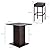 Best Choice Products 5-Piece Outdoor Wicker Bar Table Set for Patio, Poolside, Backyard w/Built-in Bottle Opener, Hidden Storage Shelf, Metal Tabletop, 4 Stools - Brown