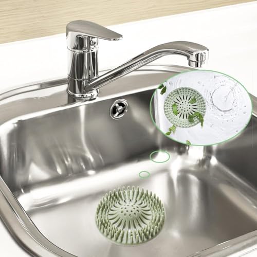 Image of Silicone Hair Catcher Drain Cover | Shower Protector Filter | Sink Filter Bathroom Hair Catcher | Drain Strainers Cover Trap (4)