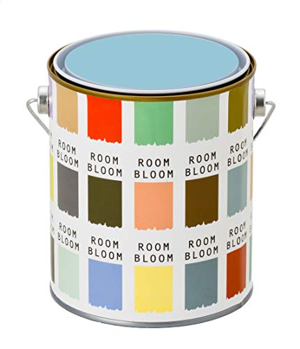 ニッペ 水性塗料(室内 壁用 内装 ペンキ) ROOMBLOOM Matte 1kg カラー:パリの朝(青 ブルー ややくすんだブルー) 日本製 4580535472597