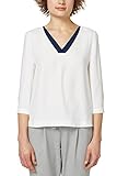 Regular Fit ESPRIT Collection Damen 028EO1F010 Bluse, Weiß (Off White 110), 38