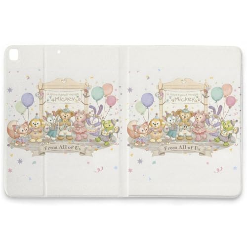 【iPad9世代/iPad10世代/iPadAir4/iPadAir5/Air6/iPadProに適応】アイパッドケース カバー ペン収納付き ペンシル収納 TPU オートスリープ ブック型 全面保護 スタンド機能 かわいい キャラクター