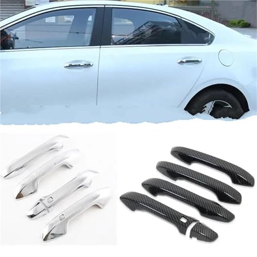 Cubierta de manija para Kia Forte K3 en fibra de carbono: protección exterior elegante LHD 4