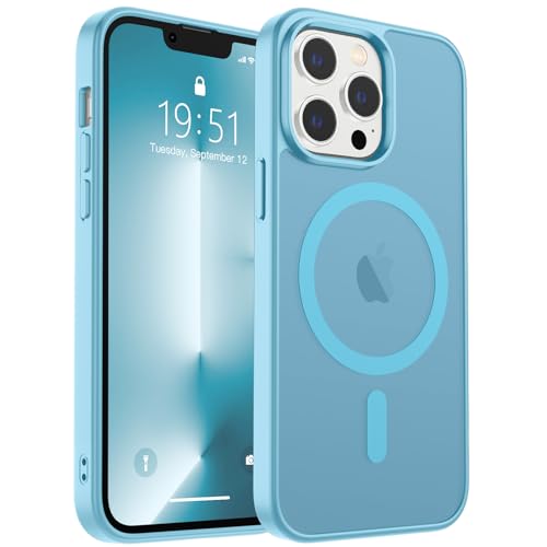 zapica Magnetic for iPhone 13 Pro Case, Light Blue