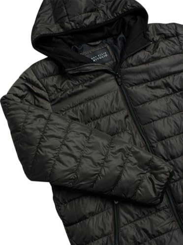 Perry Ellis Mens Winter Jacket - Quilted Down Packable Puffer Jacket with Hood - Lightweight Winter Jackets for Men (S-XXL)4