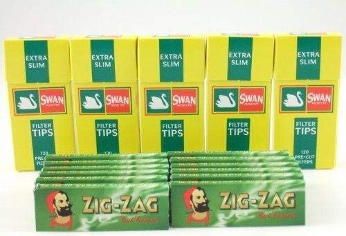 Filtres extra fins en forme de cygne Zigzag : fini le gaspillage de tabac