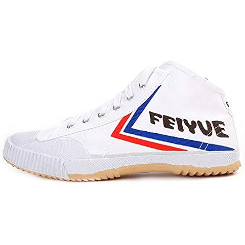 LMMZ Martial Arts Shoes, Tai-Chi Shoes Kung-Fu Trainers Unisex Non-Slip Breathable Fitness Outdoor Sports,White,44 Cover