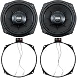 Earthquake Sound X84SWS 8-inch Shallow Woofer System Under-the-Seat Subwoofers 4-Ohm (Pair)
