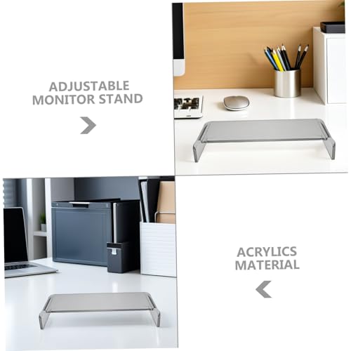 Support moniteur en acrylique contre le chat protégeant le clavier du bureau - 4