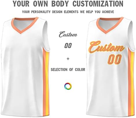 KXK Personalized Your Own Basketball Jersey Sports Shirt Printed Custom Team Name Number Logo for Men Youth