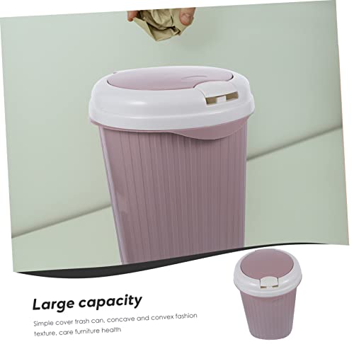 Basurero pequeño rectangular para cocina y oficina miniatura 5