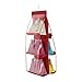 Gespout Sac de Rangement Suspendu Transparent Organisateur Porte Mur Placard Sacs Suspendus Cas avec 5 Poches Titulaire de Stockage Multifonctionnel pour Salon Chambre Cuisine Salle de Bains Bureau