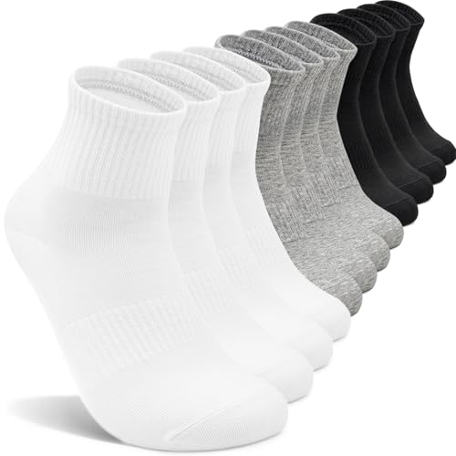 UoUoUosocks 6 Pairs Athletic Socks for Men/Women 5-9, mixd