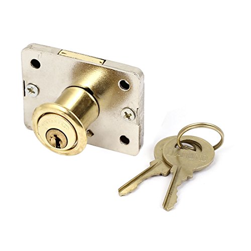 uxcell Office Furniture Cupboard Cylinder Drawer Lock Hardware w 2 Keys