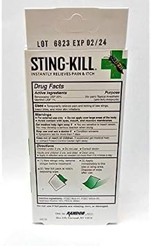 UVUBXT Health Enterprises Sting Kill Maximum Strength 8CT Pack of 1