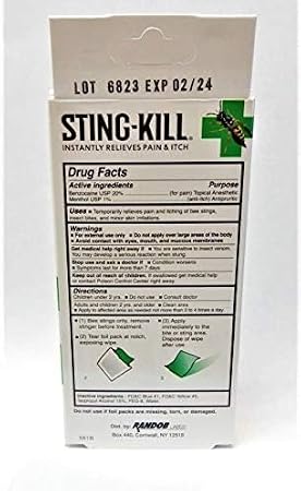 UVUBXT Health Enterprises Sting Kill Maximum Strength 8CT Pack of 1