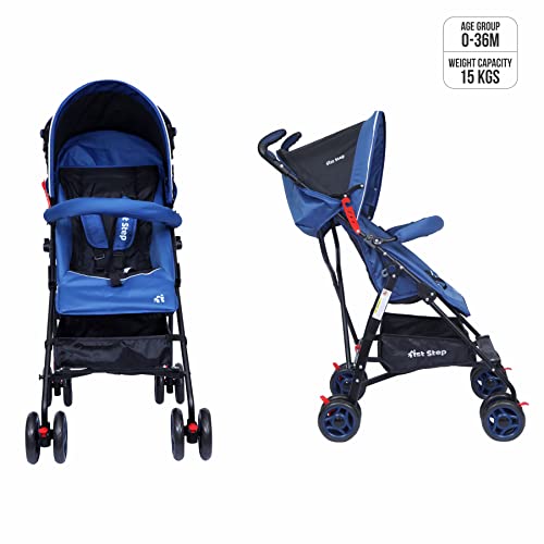 1st Step Jet Baby Stroller/Pram With 5 Point Safety Harness And