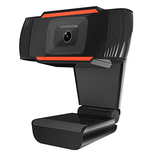 HD Webcam 720P with Microphone, PC Laptop Desktop USB Webcams, Pro Streaming Computer Camera for Video Calling, Recording, Conferencing, Gaming, 110-Degree Widescreen Web Camera with Rotatable Clip