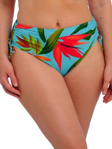 Image of Fantasie Swim Women's Pichola High Waist Bikini Brief Bottoms, Aqua, M