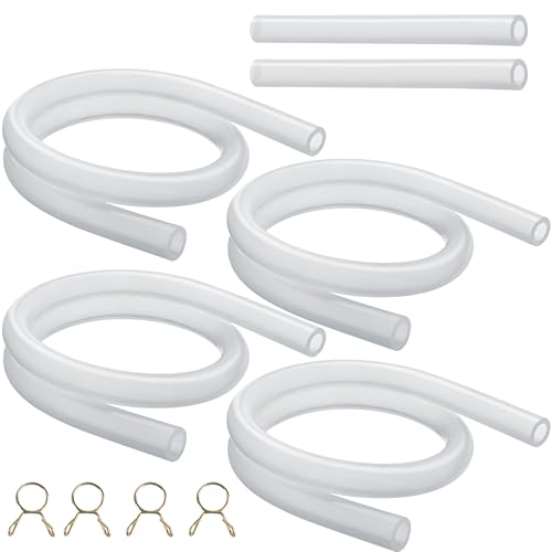 Ice Maker Drain Tube Fit for GE Profile Nugget, Replacement Hose Compatible with Opal Nugget Countertop Ice Maker with Tank - Ice Maker Parts 1/4 ID Silicone Water Line