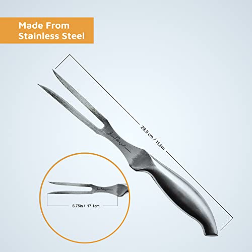 Ergonomic 6-Inch Carving Fork & Meat Fork Crafted from Durable Stainless Steel - Chopaholic by Jean Patrique - Image 6