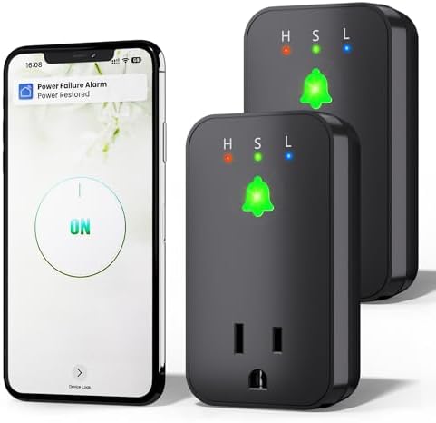Power Failure Alarm WiFi, 2 Pack...