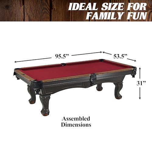 Image of Barrington Billiards Drop Pocket Pool Table with Complete Accessory Set