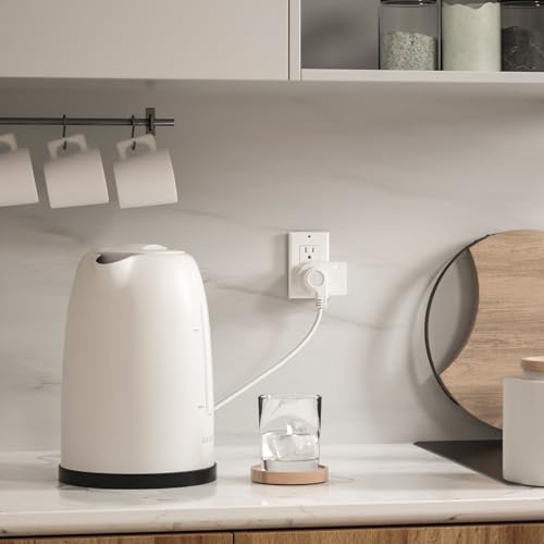 Single Surge Protector Plug, Grounded Outlet Wall Tap Adapter with Indicator Light, 1 Outlet,245J/125V, ETL, White, 3Pack - Thumbnail 6