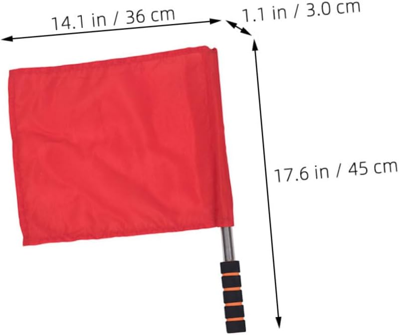 POPETPOP Flag Cheering Commanding Flag Hand Waving Flag Handheld Referee Flag Race Referee Flags Hand Signal Flag
